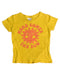A Yellow T Shirts from Seed in size 5T for girl. (Front View)