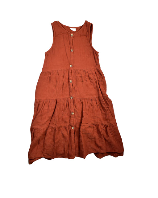 A Orange Sleeveless Dresses from Seed in size 10Y for girl. (Front View)
