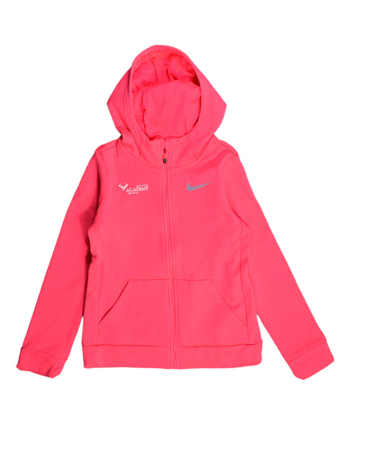 A Pink Lightweight Jackets from Nike in size 10Y for girl. (Front View)