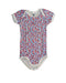 A White Bodysuits from Petit Bateau in size 12-18M for girl. (Front View)