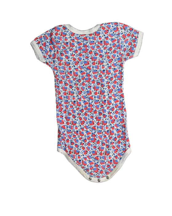 A White Bodysuits from Petit Bateau in size 12-18M for girl. (Back View)