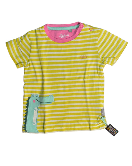 A Yellow Short Sleeve Tops from Sigikid in size 12-18M for girl. (Front View)