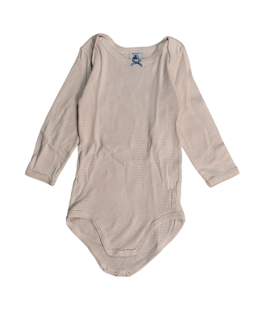 A Beige Bodysuits from Petit Bateau in size 12-18M for girl. (Front View)