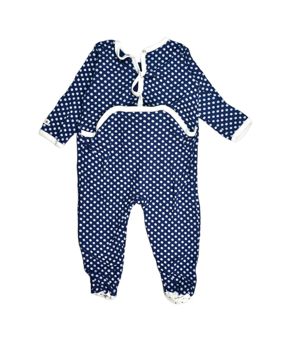 A Blue Jumpsuits from Petit Bateau in size 12-18M for girl. (Back View)