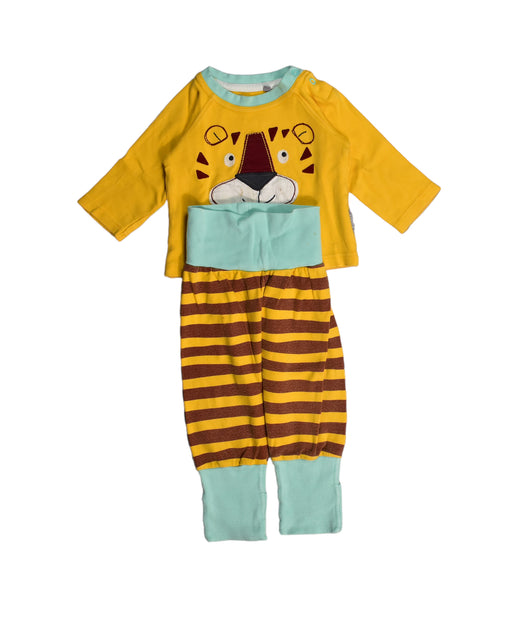 A Yellow Pyjama Sets from Sigikid in size 6-12M for boy. (Front View)