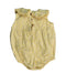 A Yellow Bodysuits from Seed in size 6-12M for girl. (Back View)