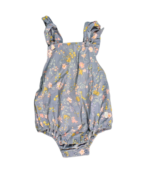 A Blue Bodysuits from Toshi in size 6-12M for girl. (Front View)
