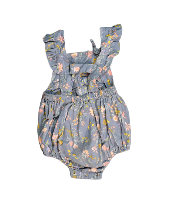 A Blue Bodysuits from Toshi in size 6-12M for girl. (Back View)