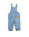 A Blue Long Overalls from Hux in size 6-12M for boy. (Back View)