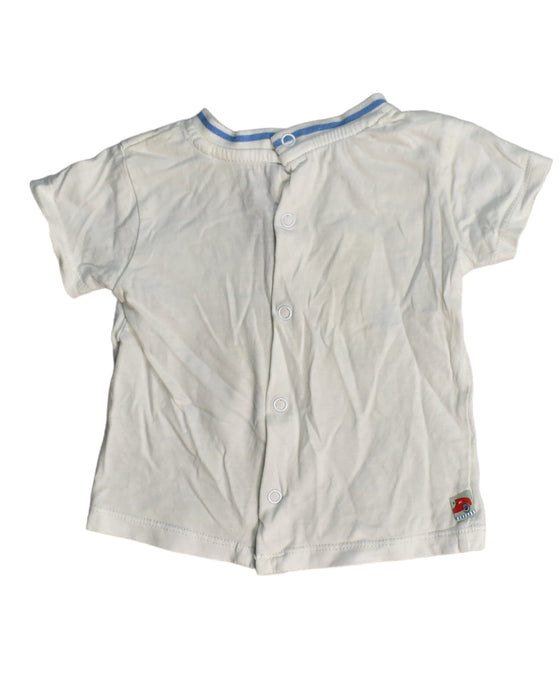 A White Short Sleeve Tops from Sergent Major in size 6-12M for boy. (Back View)