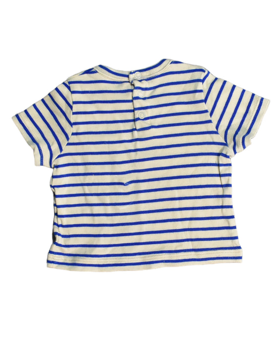 A White Short Sleeve Tops from Petit Bateau in size 0-3M for boy. (Back View)