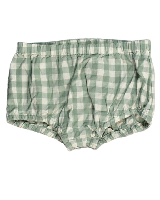 A Green Bloomers from Pehr in size 3-6M for girl. (Front View)