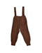 A Brown Long Overalls from Jamie Kay in size 6-12M for boy. (Back View)