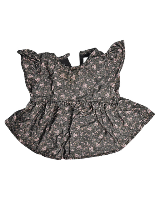 A Black Sleeveless Tops from Jamie Kay in size 6-12M for girl. (Front View)