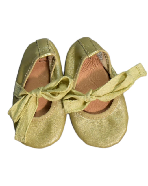 A Gold Flats from Jamie Kay in size 6-12M for girl. (Front View)