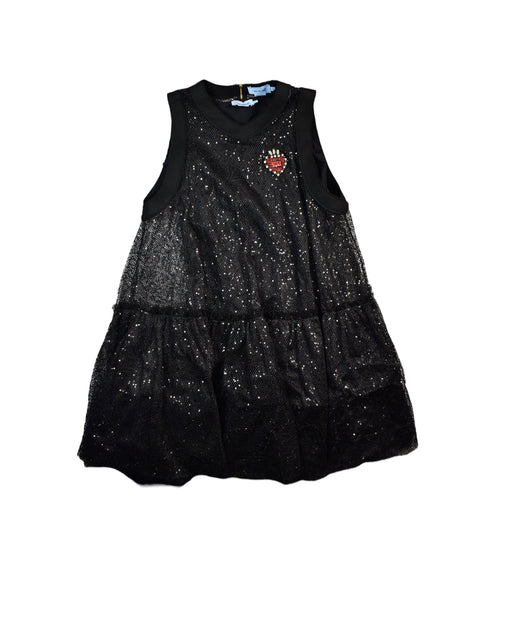 A Black Sleeveless Dresses from MiMiSol in size 12Y for girl. (Front View)