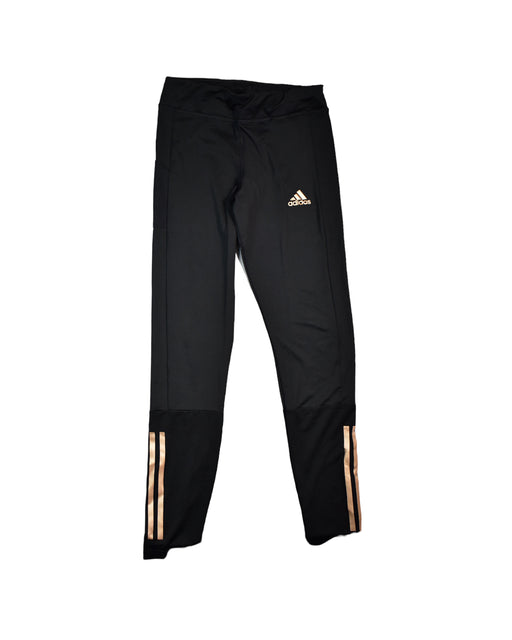 A Black Casual Pants from Adidas in size 14Y for girl. (Front View)