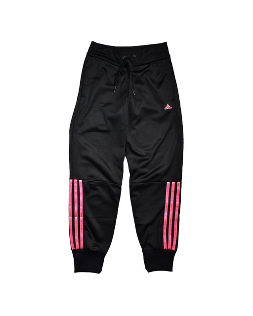 A Black Sweatpants from Adidas in size 10Y for boy. (Front View)