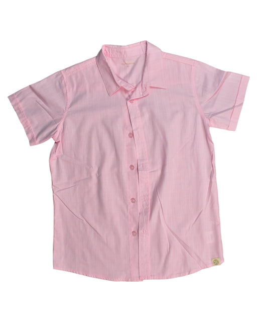 A Pink Shirts from Le Petit Society in size 10Y for boy. (Front View)