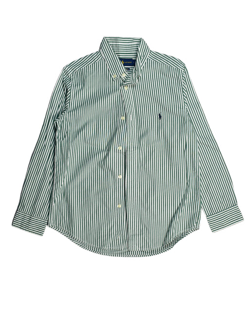 A Green Shirts from Polo Ralph Lauren in size 7Y for boy. (Front View)