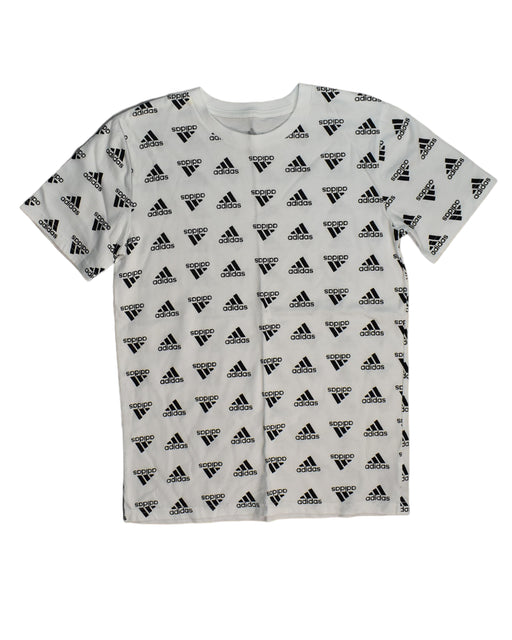 A Grey T Shirts from Adidas in size M for boy. (Front View)