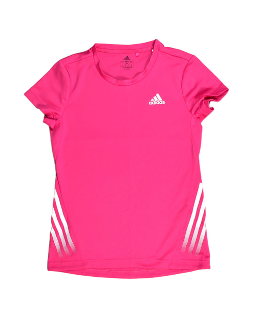 A Pink Short Sleeve Tops from Adidas in size 14Y for girl. (Front View)