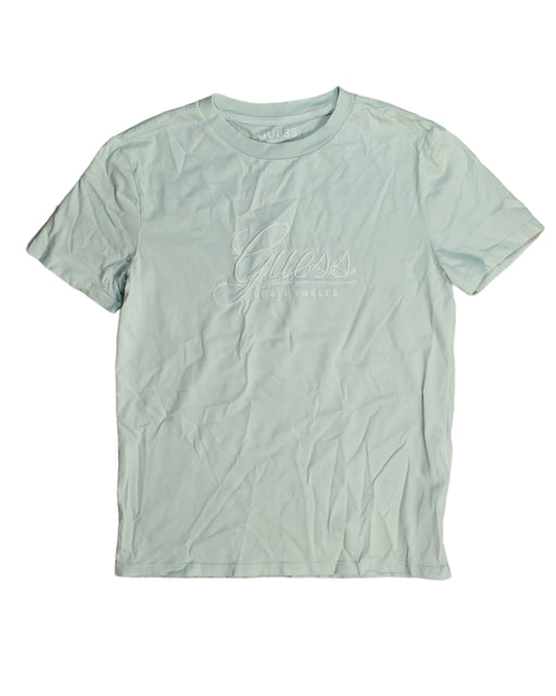 A Green T Shirts from Guess in size 12Y for boy. (Front View)