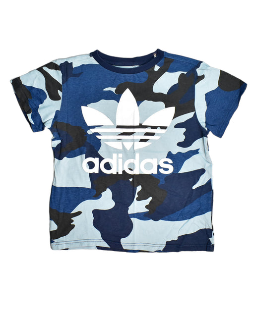 A Blue T Shirts from Adidas in size 12Y for boy. (Front View)