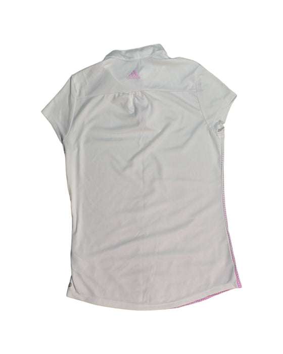 A White Short Sleeve Tops from Adidas in size 14Y for girl. (Back View)