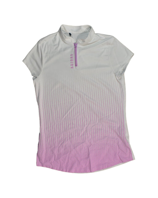 A White Short Sleeve Tops from Adidas in size 14Y for girl. (Front View)