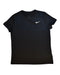A Black Short Sleeve Tops from Nike in size L for girl. (Front View)