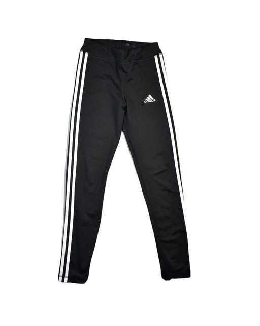 A Black Casual Pants from Adidas in size 12Y for girl. (Front View)