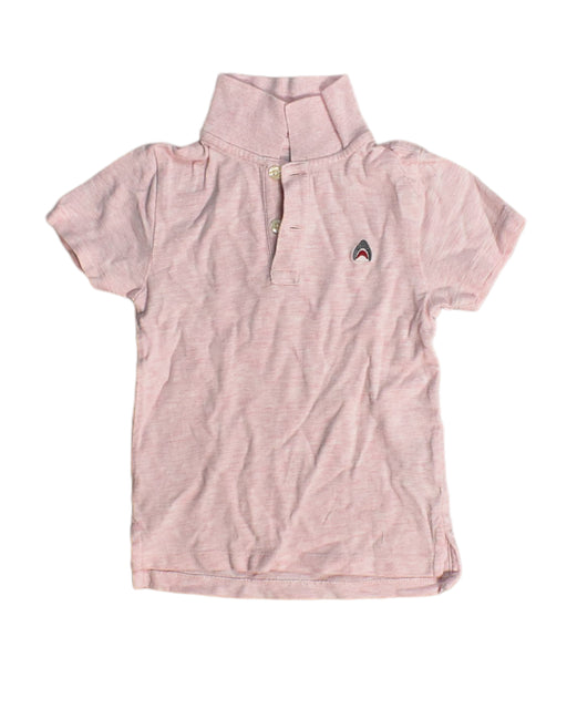 A Pink Short Sleeve Polos from Crewcuts in size 3T for boy. (Front View)