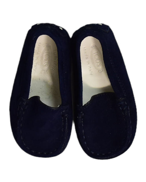 A Blue Flats from Tod’s in size 3-6M for girl. (Front View)