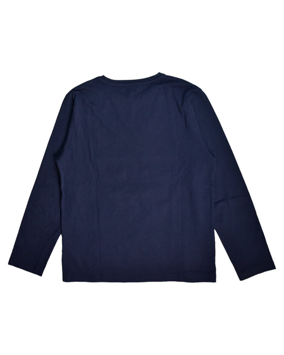 A Blue Long Sleeve Tops from Boss in size 10Y for girl. (Back View)