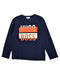 A Blue Long Sleeve Tops from Boss in size 10Y for girl. (Front View)