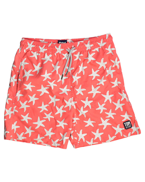 A Red Swim Shorts from Tom & Teddy in size 8Y for boy. (Front View)