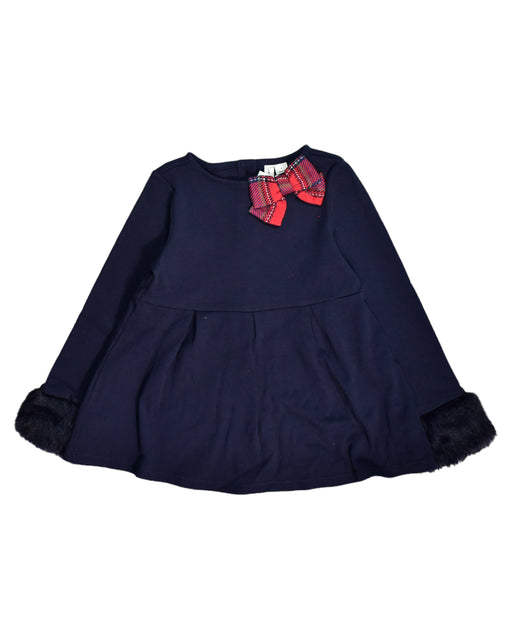 A Blue Long Sleeve Tops from Janie & Jack in size 4T for girl. (Front View)