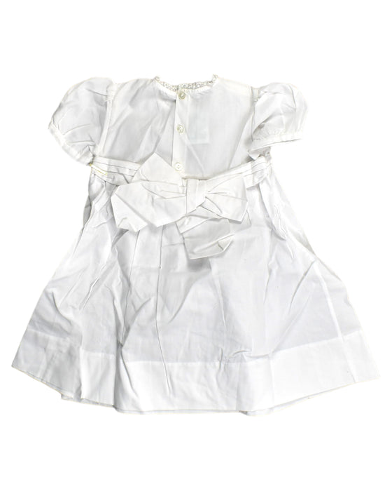 A White Short Sleeve Dresses from Feltman Brothers in size 18-24M for girl. (Back View)