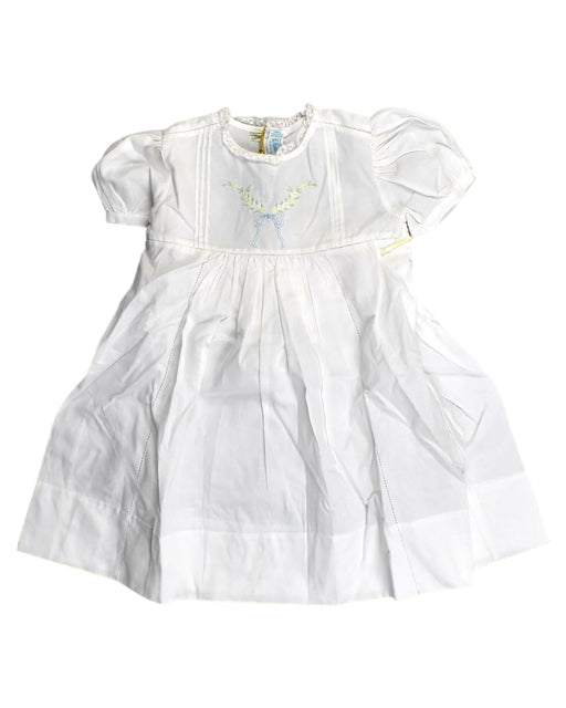 A White Short Sleeve Dresses from Feltman Brothers in size 18-24M for girl. (Front View)