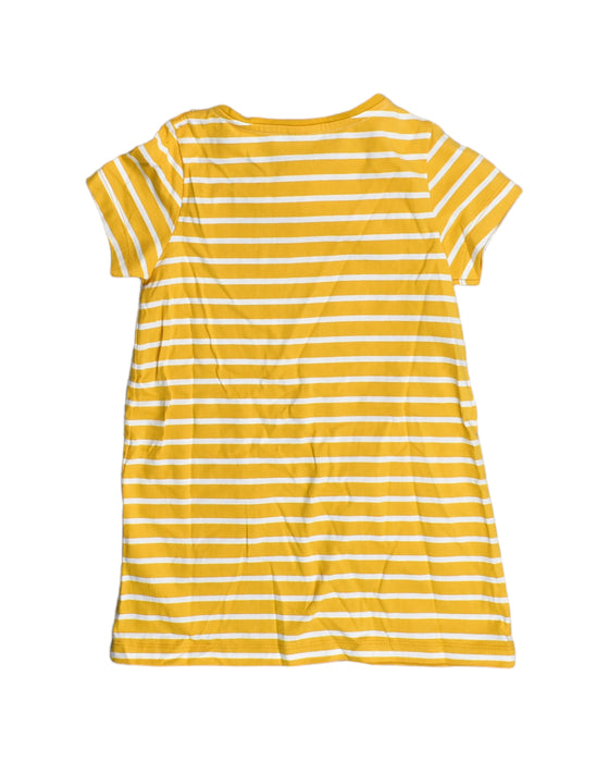 A Yellow Short Sleeve Dresses from Petit Bateau in size 3T for girl. (Back View)