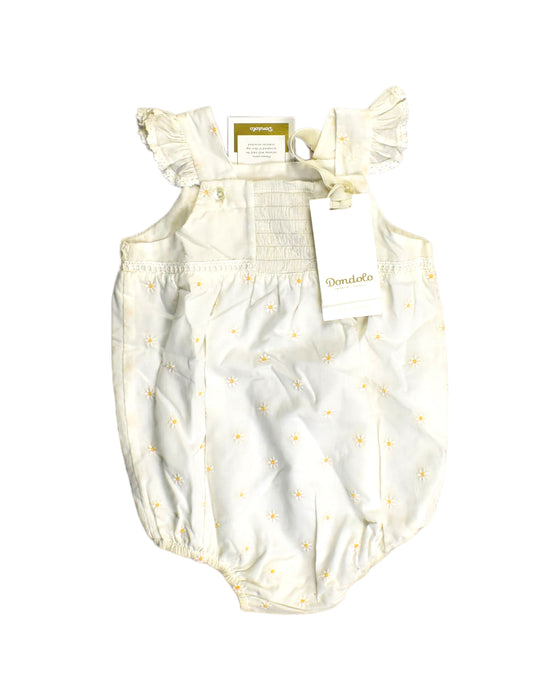 A Yellow Bodysuits from Dondolo in size 18-24M for girl. (Front View)