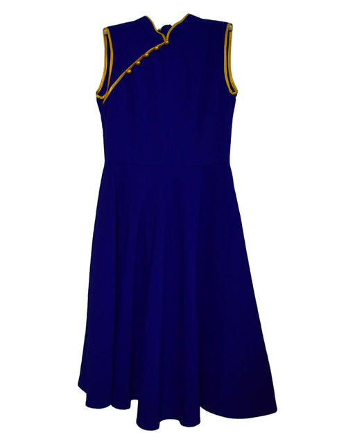 A Navy Sleeveless Dresses from Retykle in size 12Y for girl. (Front View)