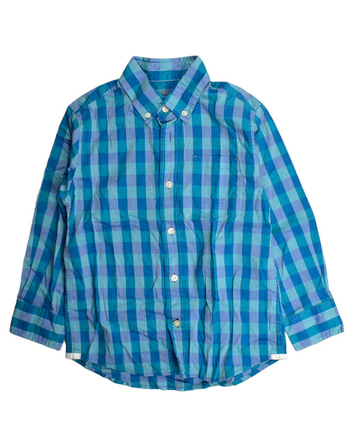 A Blue Shirts from Crewcuts in size 5T for boy. (Front View)