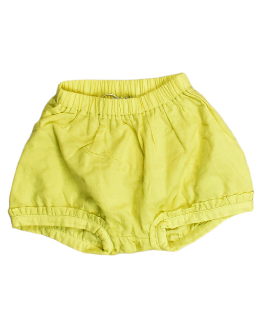 A Yellow Bloomers from Knot in size 12-18M for girl. (Front View)