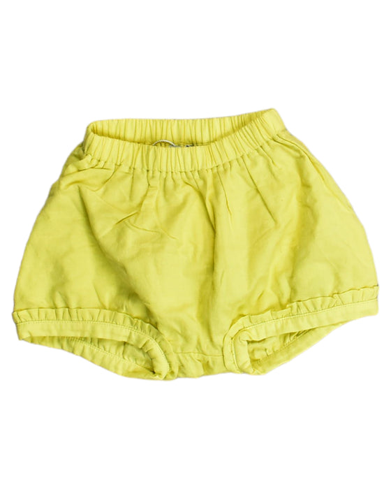 A Yellow Bloomers from Knot in size 12-18M for girl. (Front View)