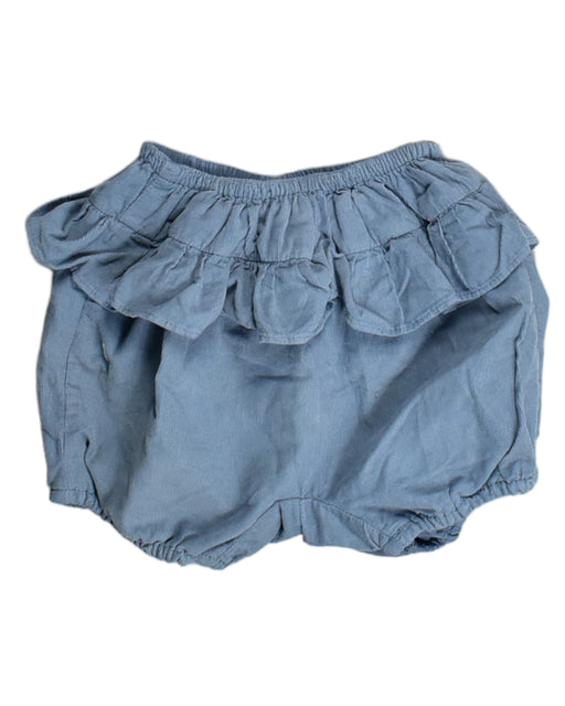 A Blue Shorts from Knot in size 12-18M for girl. (Front View)