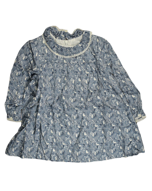 A Blue Long Sleeve Dresses from Tartine et Chocolat in size 2T for girl. (Front View)