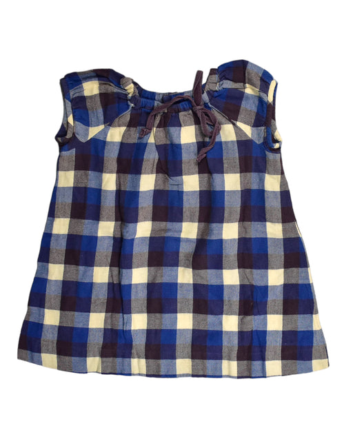 A Blue Sleeveless Tops from Bonpoint in size 2T for girl. (Front View)