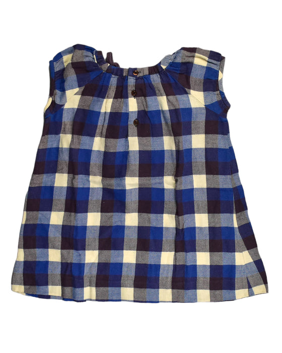 A Blue Sleeveless Tops from Bonpoint in size 2T for girl. (Back View)